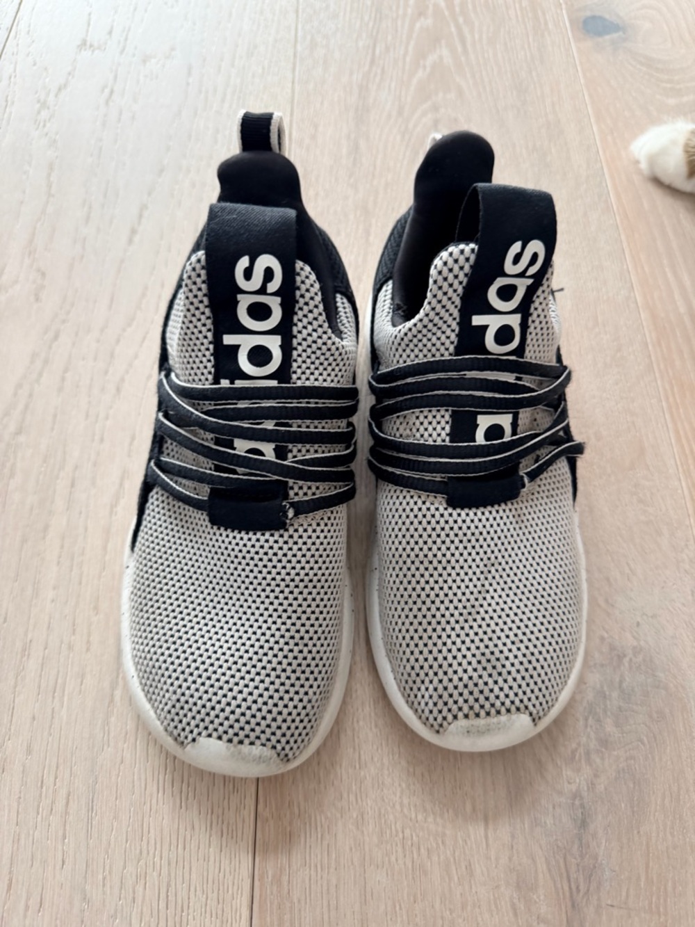 Kids Black and White Adidas Sneakers